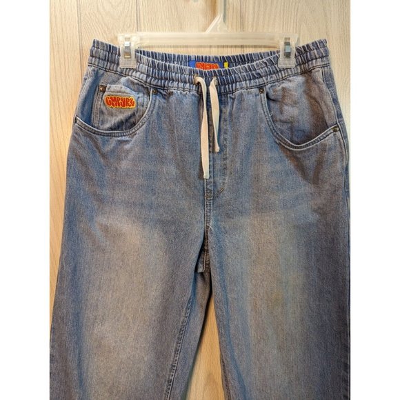 Empyre Women's Denim Jeans Light Wash Draw String Elastic Waist Size Medium - Picture 2 of 13